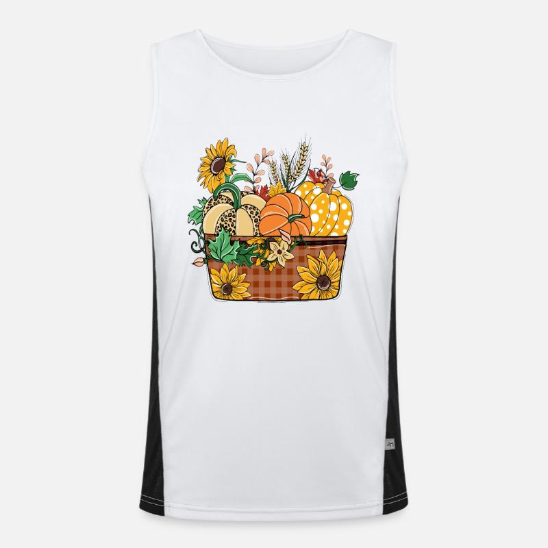 Happy Fall y'all, Halloween Geschenk Funktionelles Kontrast-Tank Top für Männer 