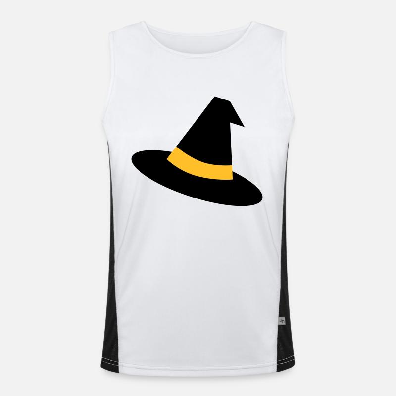 Witch's Hat - Men's Functional Contrast Tank Top  - white/black