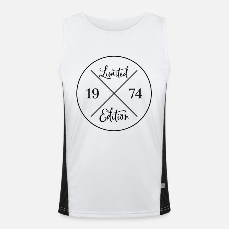 Limited Edition 1974 Funktionelles Kontrast-Tank Top für Männer 