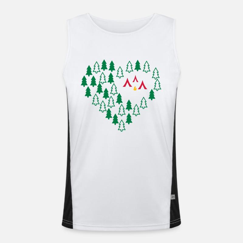 Camping Funktionelles Kontrast-Tank Top für Männer 