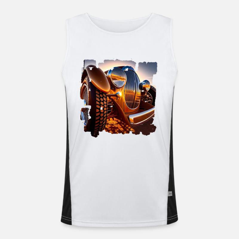 Oldtimer-Events sind bei Oldtimerfreunde beliebt Funktionelles Kontrast-Tank Top für Männer 