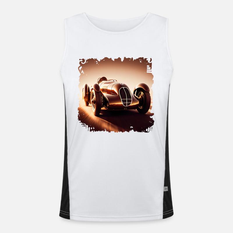 Classic car racing is an exciting experience Men's Functional Contrast Tank Top 