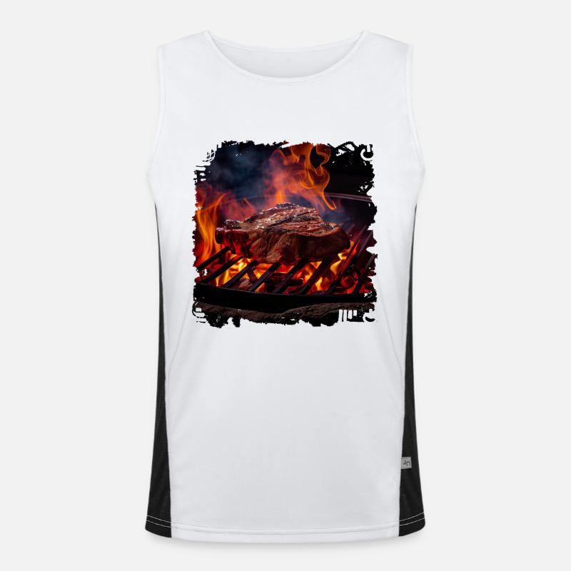 Meat is an excellent source of protein Men's Functional Contrast Tank Top 