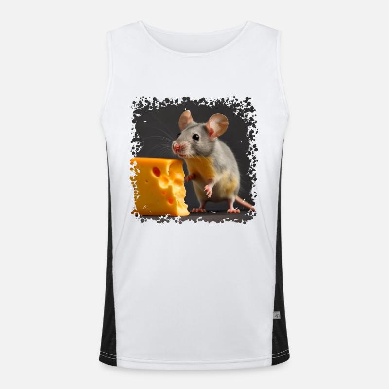 Mice with cheese is a cliché Men's Functional Contrast Tank Top 