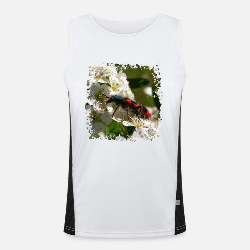 Der Bienenkäfer oder Bienenwolf ist ein Raubinsekt Funktionelles Kontrast-Tank Top für Männer 