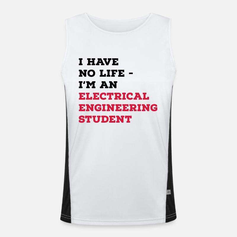 Electrical Engineering Studies Men's Functional Contrast Tank Top 