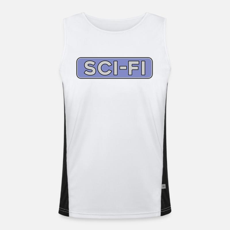 Scifi Science Fiction Science-fiction Nerd Geek Débardeur respirant contrasté Homme 