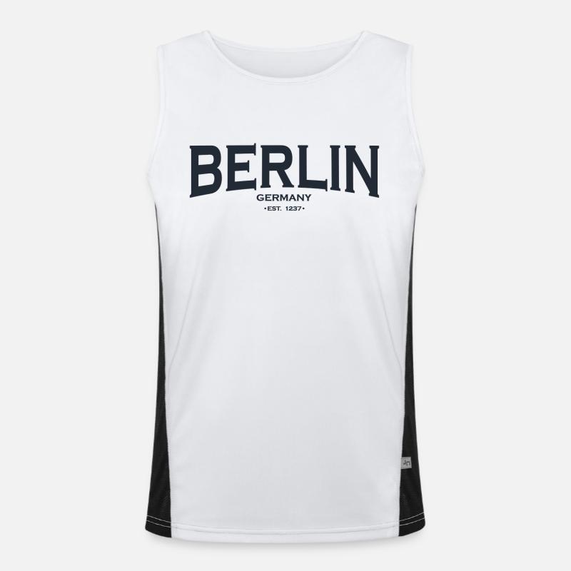 Berlin Funktionelles Kontrast-Tank Top für Männer 