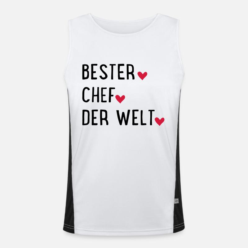 Bester Chef Funktionelles Kontrast-Tank Top für Männer 