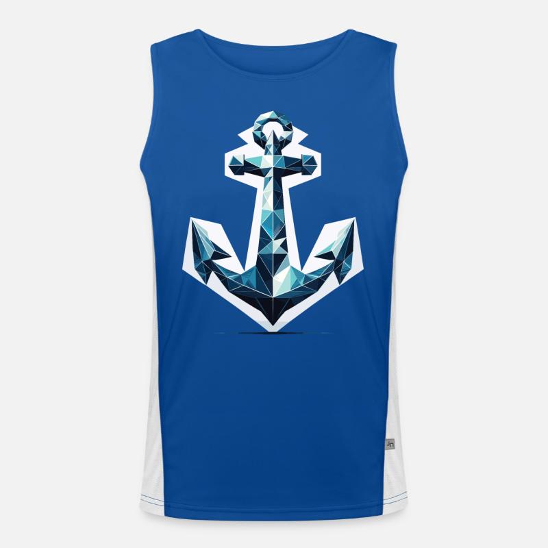 Ancrage polygonal Débardeur respirant contrasté Homme 