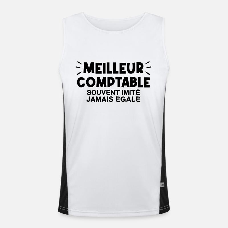 Comptable | Je suis le meilleur Comptable !! Débardeur respirant contrasté Homme 