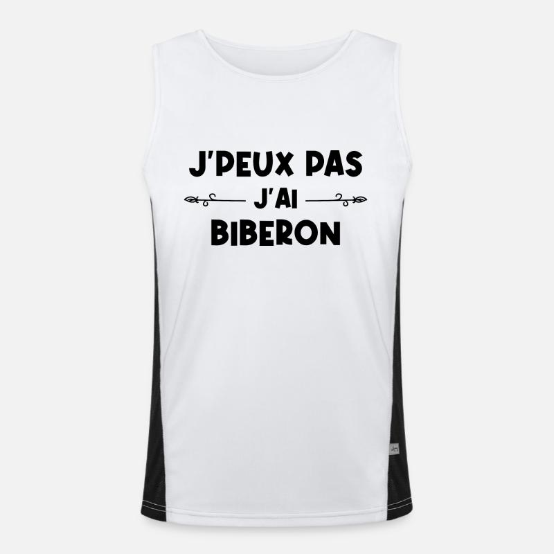 Je Peux Pas J'Ai Biberon Débardeur respirant contrasté Homme 