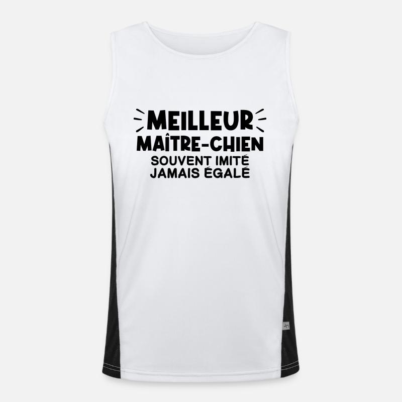 maitre-chien le seul le vrai ! Débardeur respirant contrasté Homme 