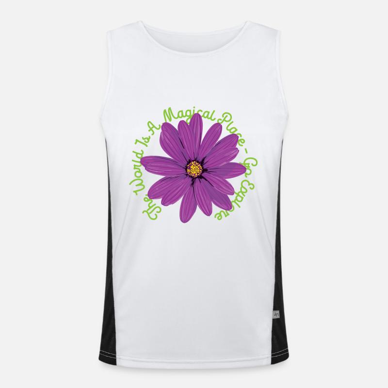 Nature Lover Go Explore Men's Functional Contrast Tank Top 