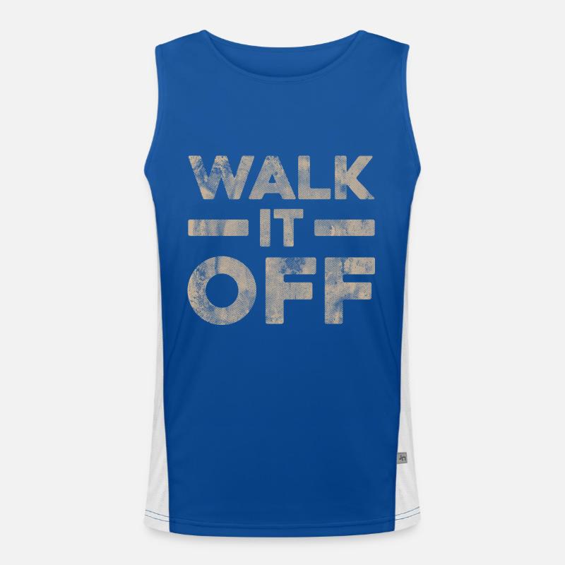 Walk It Off Hard Workout Gym Weight Training Débardeur respirant contrasté Homme 