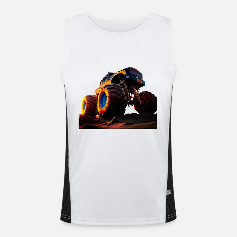 Beschleunigungsrennen Meisterschaft Funktionelles Kontrast-Tank Top für Männer 