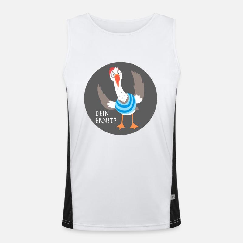 Dein Ernst? Funktionelles Kontrast-Tank Top für Männer 