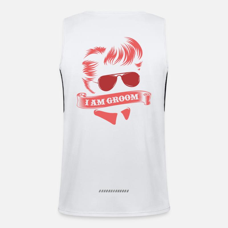 célibataire Débardeur respirant contrasté Homme 