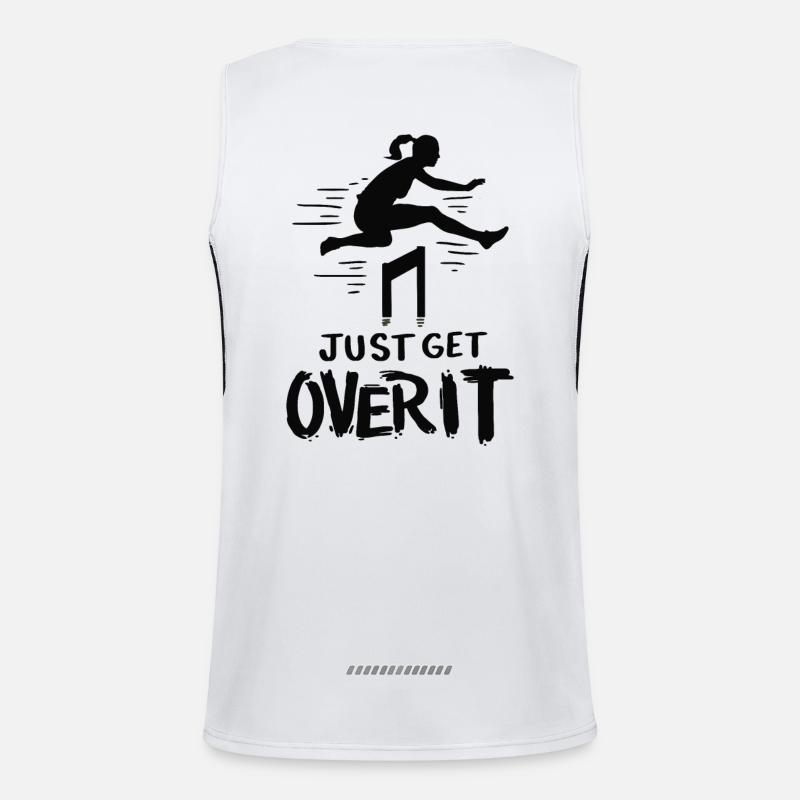 Track and Field Just Get Over It Men's Functional Contrast Tank Top 