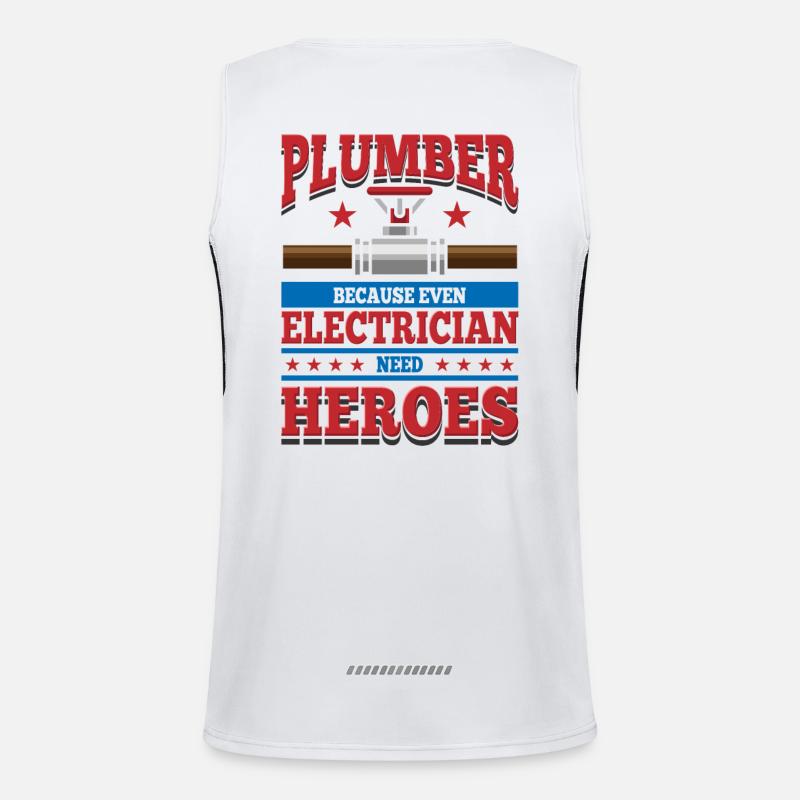 Klempner Funktionelles Kontrast-Tank Top für Männer 