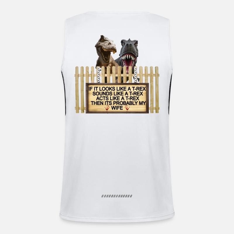 TREX Ehefrau Witz Zeichen T-Shirt Funktionelles Kontrast-Tank Top für Männer 