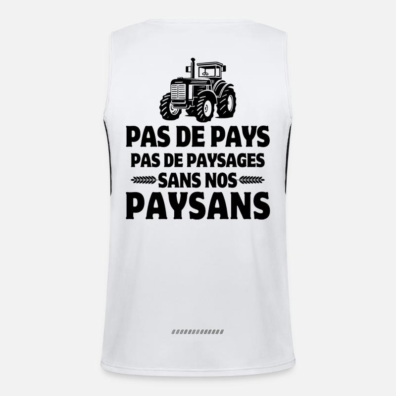 peasant, farmer, farmer Men's Functional Contrast Tank Top 