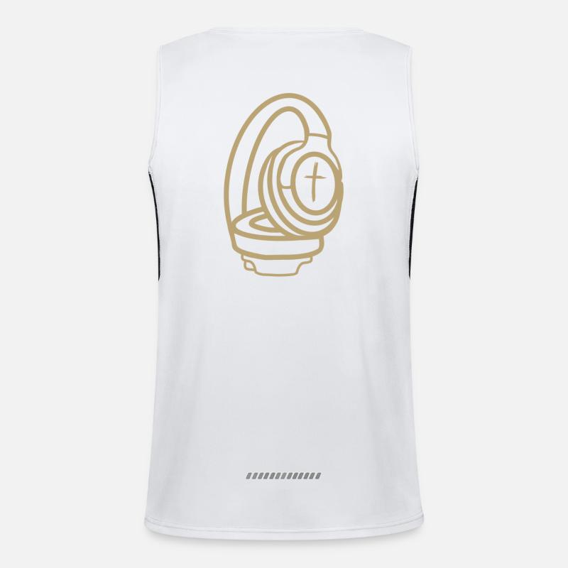 Casque avec croix Débardeur respirant contrasté Homme 