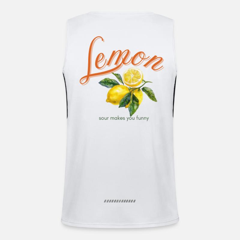 Lemon Funktionelles Kontrast-Tank Top für Männer 