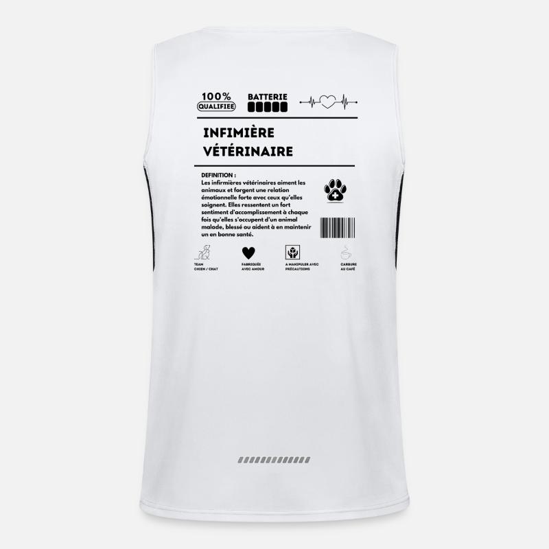 ASV_chien_chat_-1- Men's Functional Contrast Tank Top 