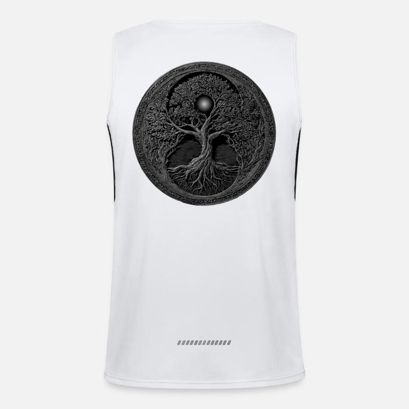 Wikinger Medaille walhalla Funktionelles Kontrast-Tank Top für Männer 