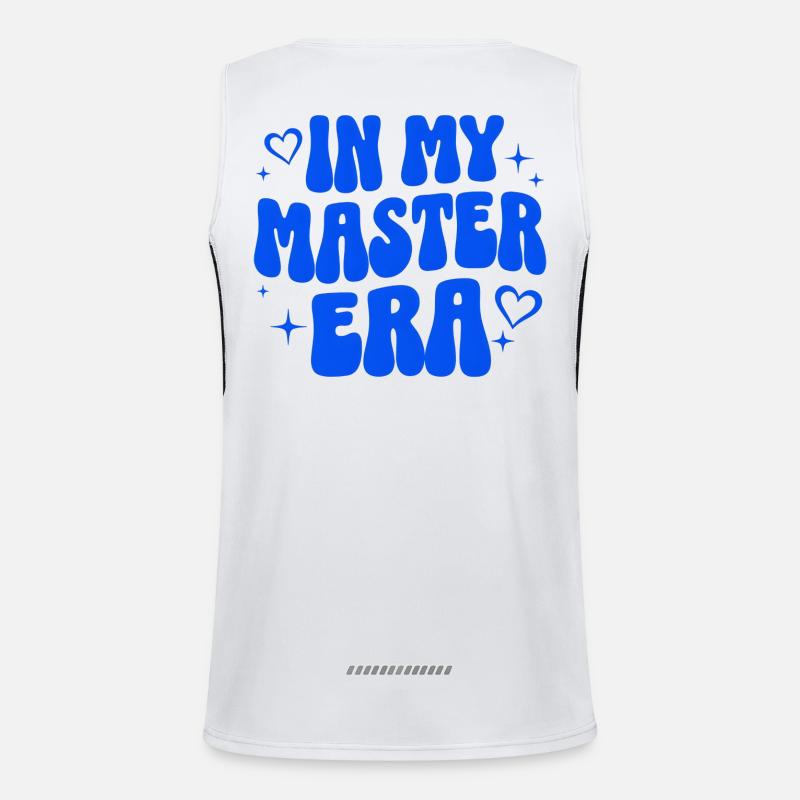 Master Abschluss Geschenk Studium Uni Absolvent Funktionelles Kontrast-Tank Top für Männer 