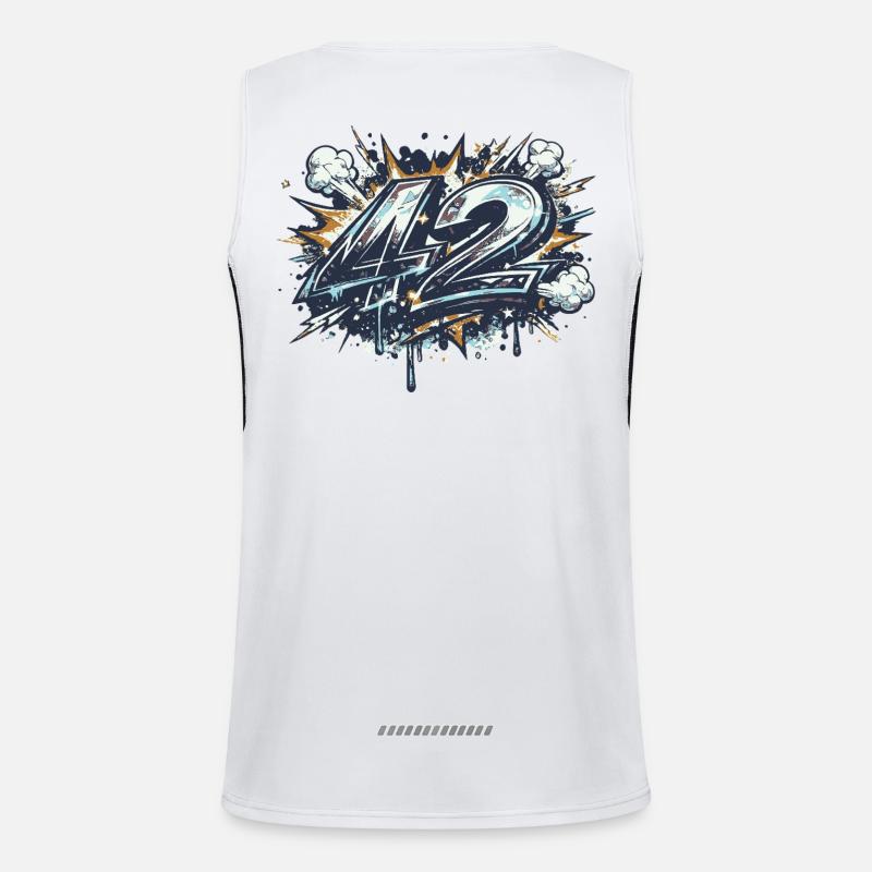 The solution to everything is this design: 42 Men's Functional Contrast Tank Top 