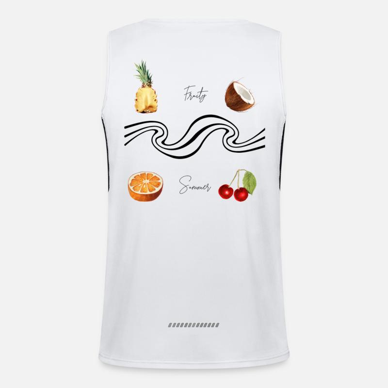 fruity summer Funktionelles Kontrast-Tank Top für Männer 