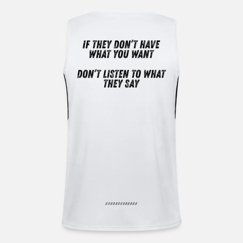 Motivation Funktionelles Kontrast-Tank Top für Männer 