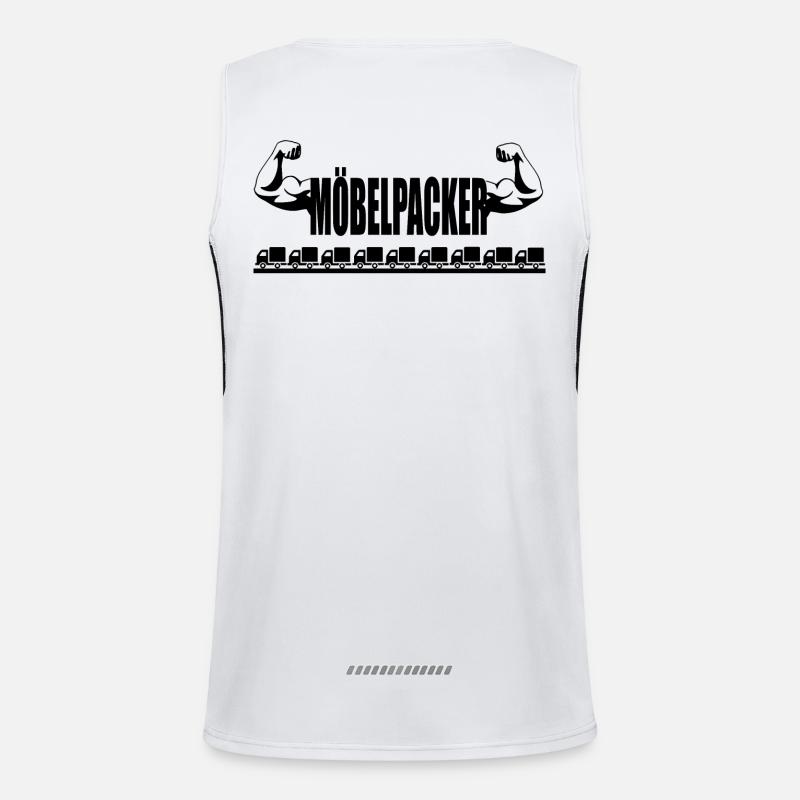 Möbelpacker,Umzugshelfer LKW shirt Geschenk Funktionelles Kontrast-Tank Top für Männer 
