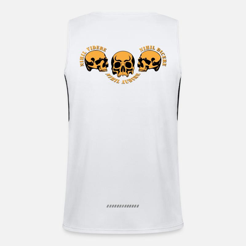 Three Skulls – Skull Trio Men's Functional Contrast Tank Top 