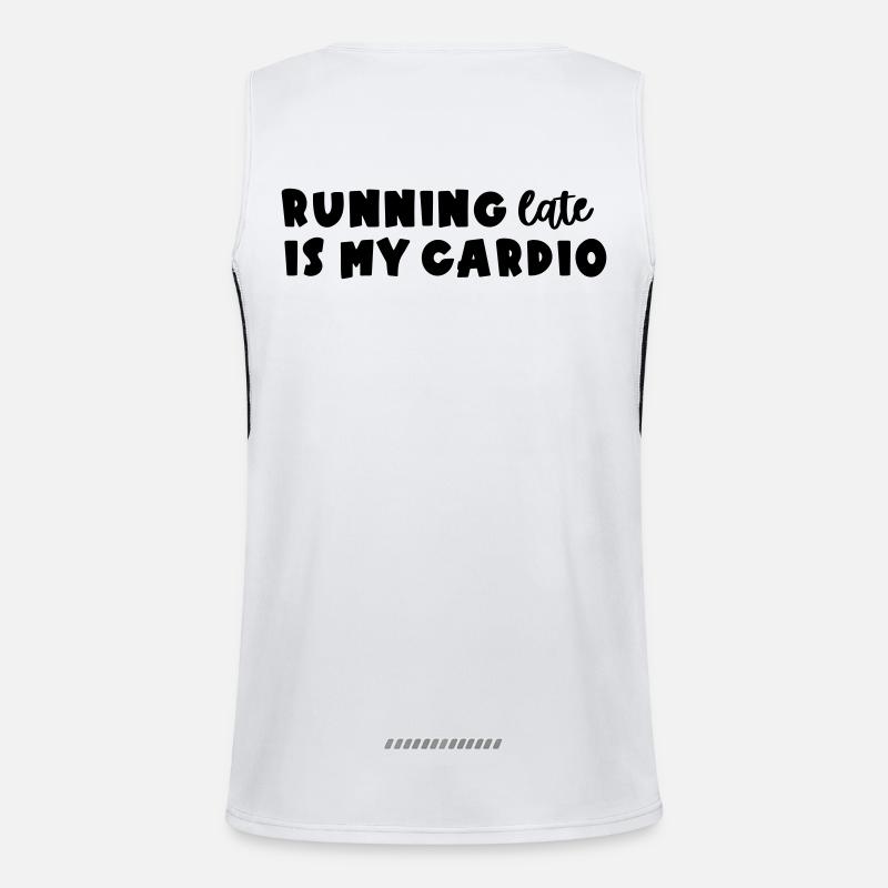 Running late Funktionelles Kontrast-Tank Top für Männer 