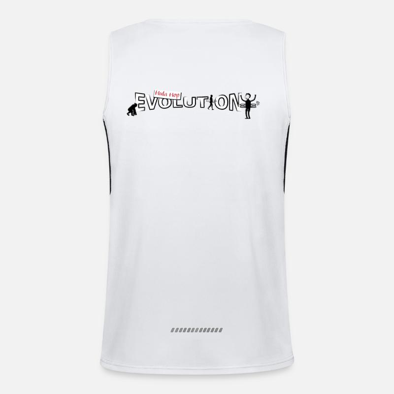 Hula hop Evolution Funktionelles Kontrast-Tank Top für Männer 