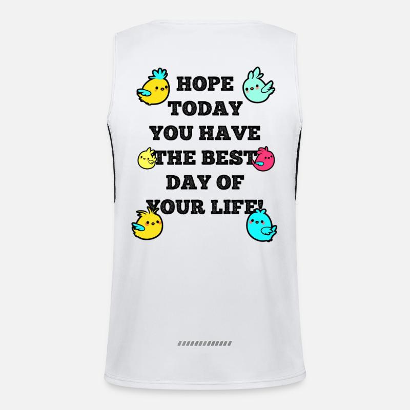 Hope today Funktionelles Kontrast-Tank Top für Männer 