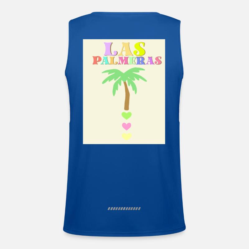 Pastel palm Men's Functional Contrast Tank Top 