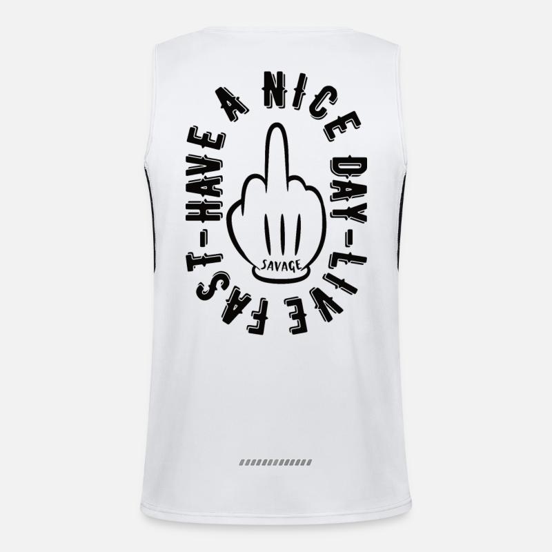 HAVE A NICE DAY Funktionelles Kontrast-Tank Top für Männer 