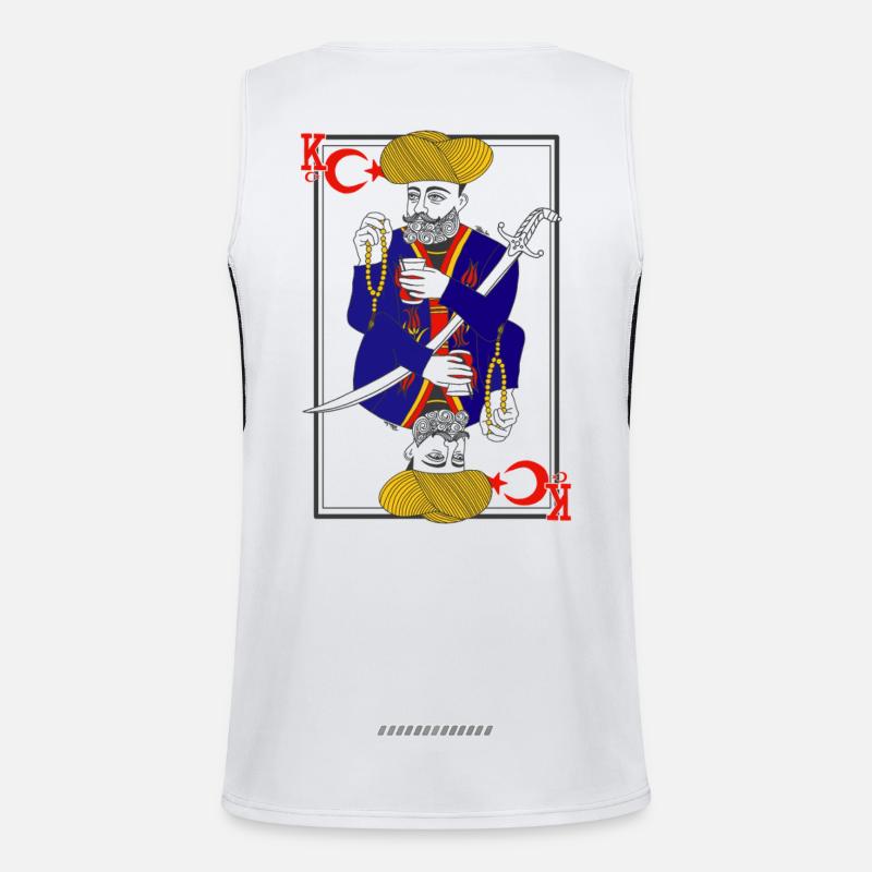 Turkish Tradition Playing Card Men's Functional Contrast Tank Top 