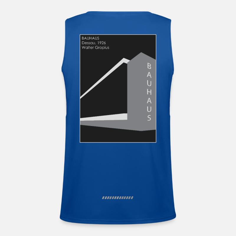 Modern architecture: Bauhaus Men's Functional Contrast Tank Top 