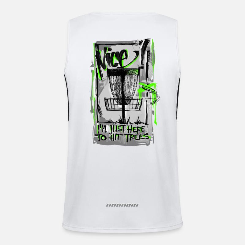 DiscGolf  Funktionelles Kontrast-Tank Top für Männer 