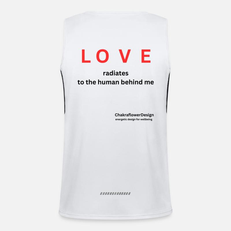 LOVE radiates Men's Functional Contrast Tank Top 