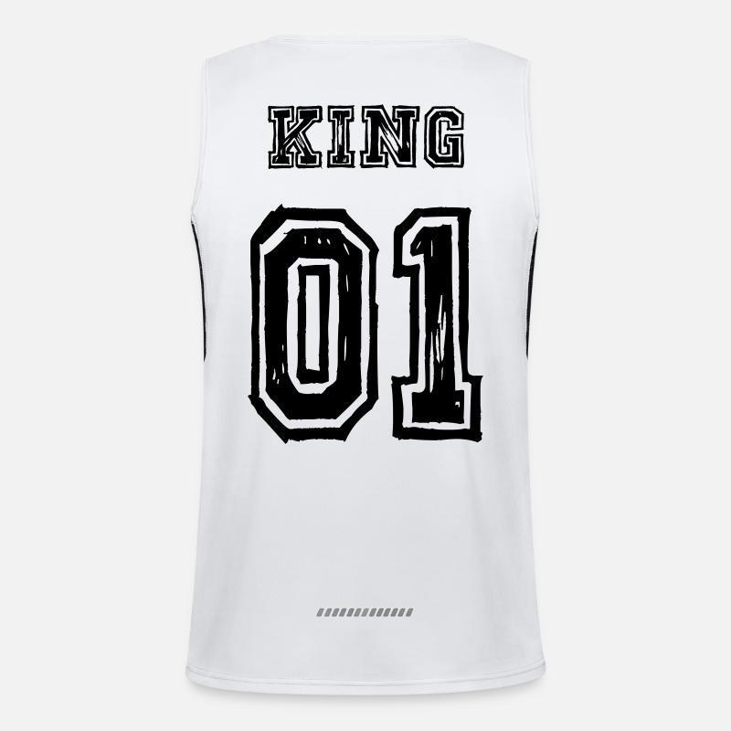 King Queen Partnerlook Love Funktionelles Kontrast-Tank Top für Männer 