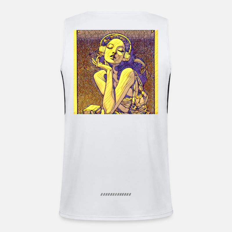 Feiner Kristall Funktionelles Kontrast-Tank Top für Männer 