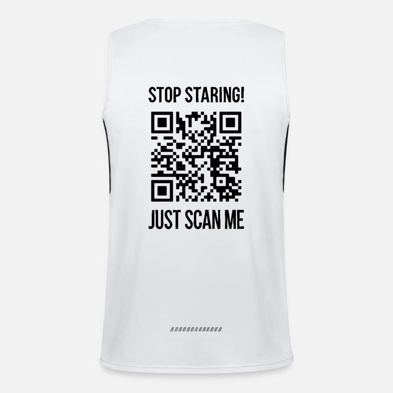 Scan Me QR Code: Choose Kindness Every Day Men's Functional Contrast Tank Top 