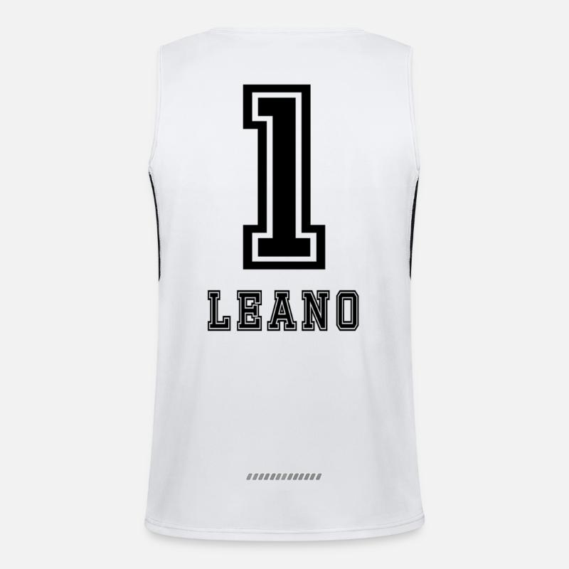 Leano - Débardeur respirant contrasté Homme  - blanc/noir