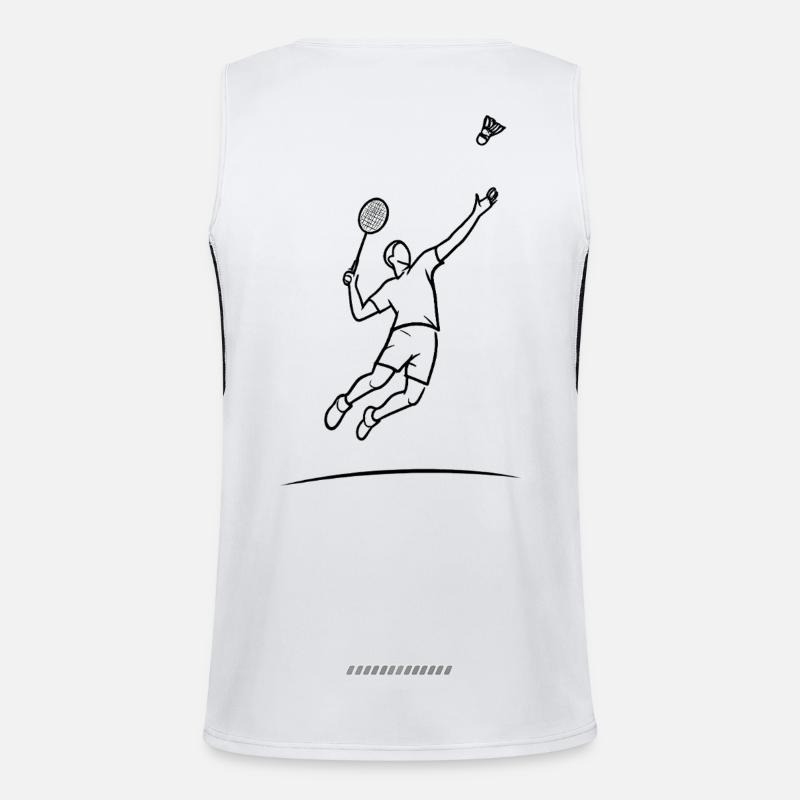 Héros du saut au badminton Débardeur respirant contrasté Homme 